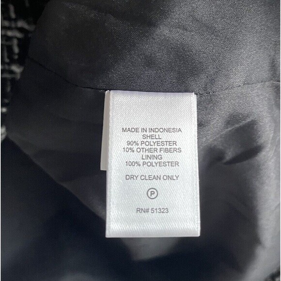 CeCe Tweed Cropped Jacket Size Large Herringbone Pockets MSRP 139.00 - Picture 6 of 9